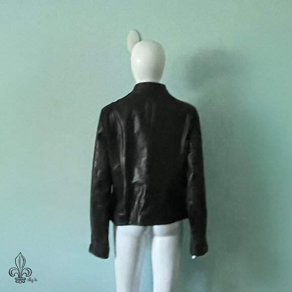 🐎Laundry by Shelli Segal Leather Jacket🐎 - Picture 4 of 8